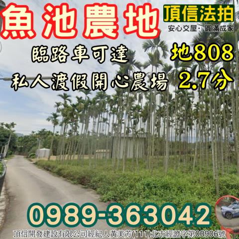 南投魚池法拍農地-0